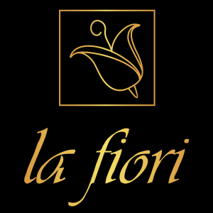 Logo La-fiori czarne tło